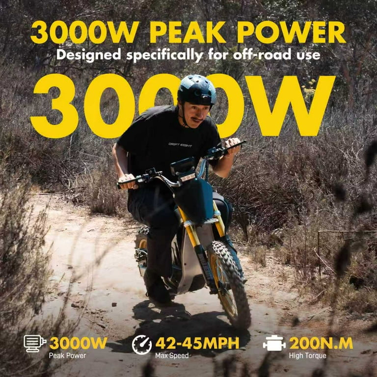 HOVERHEART Electric Dirt Bike,48V & 3000W