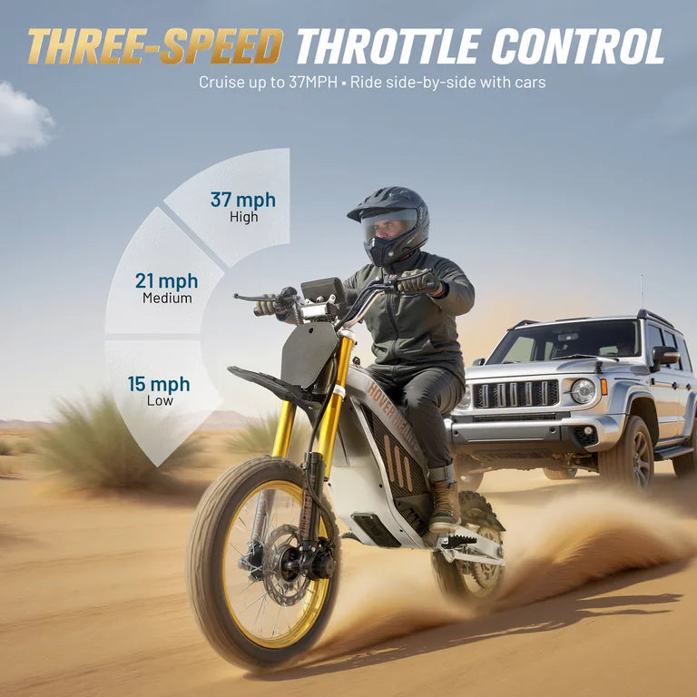 HOVERHEART Electric Dirt Bike,48V & 3000W