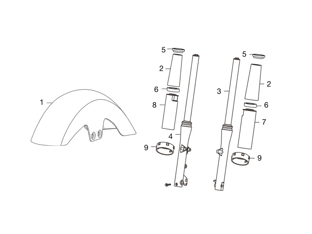 FRONT FENDER & ABSORBER