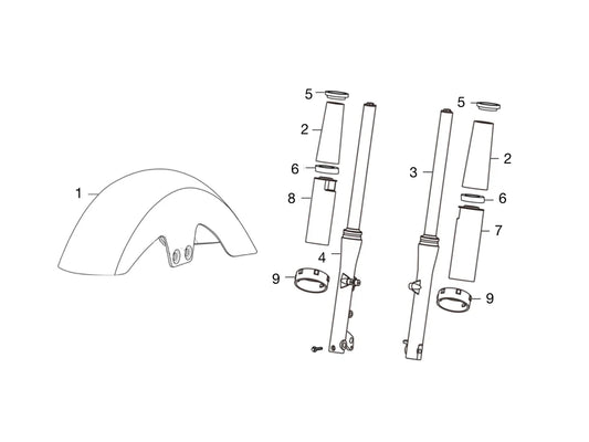 FRONT FENDER & ABSORBER